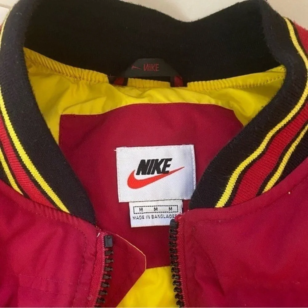 Vintage 90's Nike Down Filled Puffer Jacket Convertible‎ Vest Size Medium